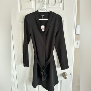 Elegant Black Wrap Dress